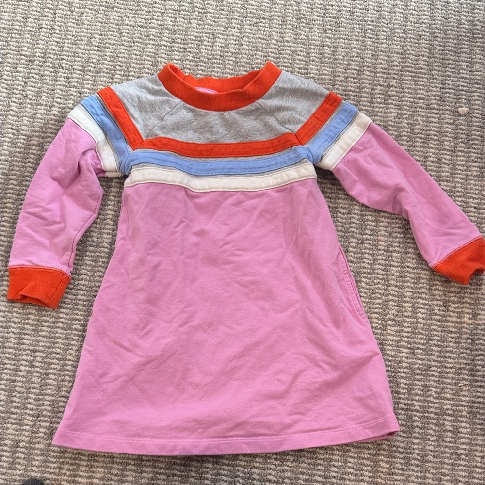 Mini Boden Orange and Pink Dress